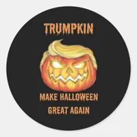 Sweatshirt, Trumpkin, Halloween Classic Classic Round Sticker
