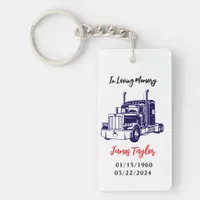 The Final Journey | Trucker Memorial Keychain
