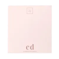 Logo rose gold pink monogram business company notepad