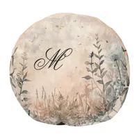 *~*  Fantasy MONOGRAM Forest Neutral 82 Dreamy  Pouf