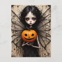 Halloween Gothic Fairy Postcard