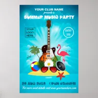 Club/Corporate Summer Party Invitation Advert Poster