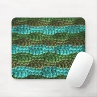 Mousepad - Wave Pattern in Greens