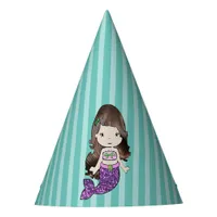 Happy Birthday Purple Mermaid Birthday Hat