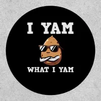 I Yam What I Yam Humorous V-Neck Patch