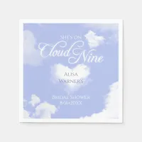 Cloud Nine Personalized Bridal Shower Party Napkins