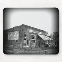 Abandoned Farmers Business in Black and White Mouse Pad