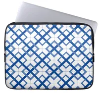 Laptop Sleeve - Lattice Pattern Blue Default