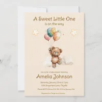 Sweet Little One on the Way Neutral Baby Shower Invitation