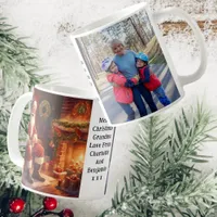  Grandma Photo | Santa Sitting By The Fireplace Coffee Mug