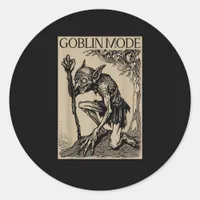 Goblin Mode Goblincore Fairycore Medieval Grunge A Classic Round Sticker