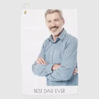 Father photo golf towel