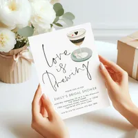 Love is Brewing Espresso Martini Bridal Shower Invitation