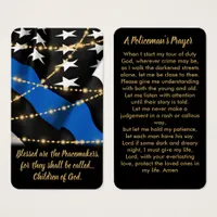 Policeman's Prayer Card Police Graduation Gifts