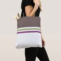 Trendy modern stylish minimalist stripes striped tote bag