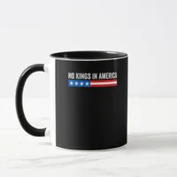 No Kings In America Patriotic Style Mug