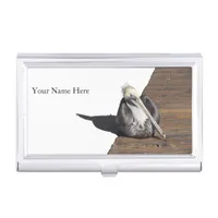 Bus. Card Holder - Resting Pelican