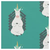 Unicorn in Yoga Pose Fabric