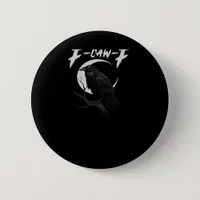 Funny Crow Essential Retro Classic Button