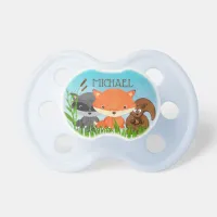 Personalized Forest Animals Baby Boy Pacifier