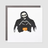 Skeleton Hand Heart Follower Classic Car Magnet