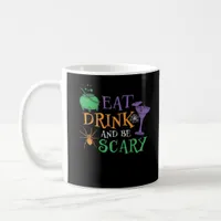 Eat Drink And Be Scary Essential Retro Graphic Coffee Mug