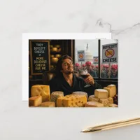 Boycott Cheese Leave More For Me Postcard