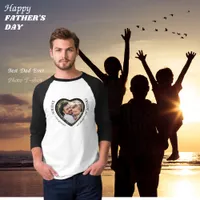 Daddy Photo Heart Shape  T-Shirt