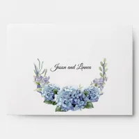 Forget-Me-Not Flowers Watercolor Elegant  Envelope