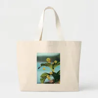 Button Bush on Mississippi River Large Tote Bag