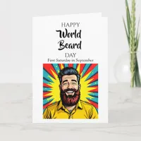 Happy World Beard Day! Funny Holidays Card
