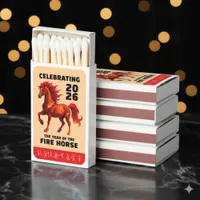 Stunning Chinese Year of the Fire Horse 2026 Matchboxes