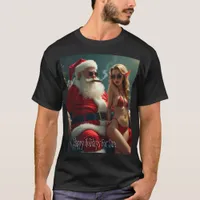 Santa with female elf T-Shirt