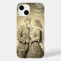 Mr & Miss Loving Couple Just Married Case-Mate iPhone 14 Case