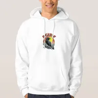 Funny Crow F-Caw-F Retro Sunset Adult Design Tri-B Hoodie