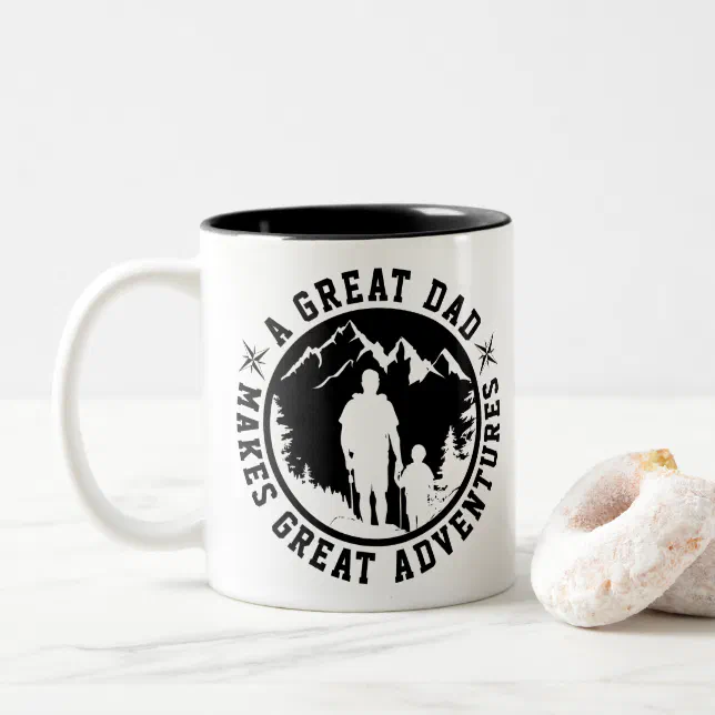 Father & Son Adventure | Father's Day | White Two-Tone Coffee Mug