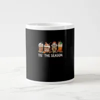Tis The Season Football Pumpkin Spice Halloween Fa Giant Coffee Mug