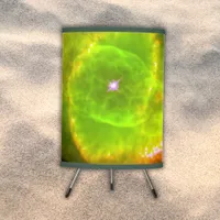 The Cat's Eye Nebula Green | Tripod Lamp