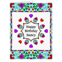 Jumbo Sized Birthday Card with Bonus Coloring Page