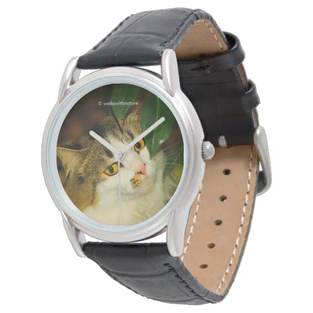 Whimsical The Cat and the Camellia Watch