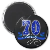 Sassy Seventy Sparkle Magnet