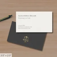 Simple Classic Attorney Business Card