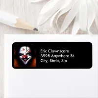 Scary and Wicked Face Clown, ZFJG Address Label