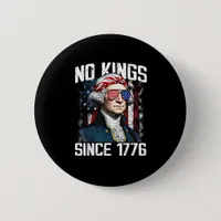 No Kings In America Since 1776 Distressed USA Button