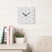 Patterned Square Wall Clock