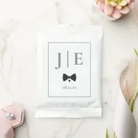 Tailored Black Bow Tie Wedding Initials ID1090 Margarita Drink Mix