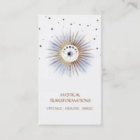 *~* Luna Celestial  Lunar Moon Magic Boho Light Business Card