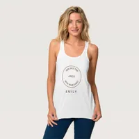 Employee Name Company Logo Casual Work Wear Tank Top