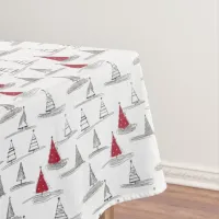 Red Christmas Tree Pattern#5 ID1009 Tablecloth