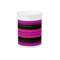 Thin Colorful Stripes - 2 Drink Pitcher